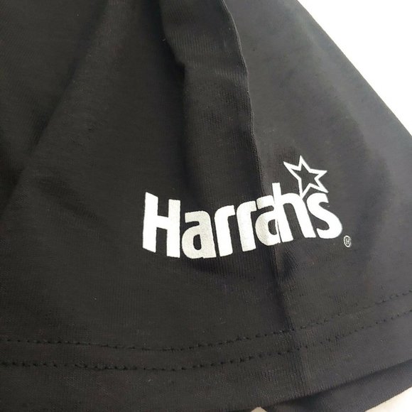 Harrahs Casino ELVIS Presley ELV1S Mens L Gildan T Shirt Black The King Music - Picture 6 of 8